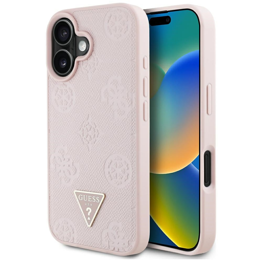 Guess MagSafe dėklas iPhone 16 – rožinis