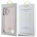 Guess MagSafe dėklas iPhone 16 – rožinis