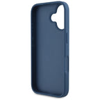 Guess Grained Roses 4G dėklas iPhone 16 – mėlynas