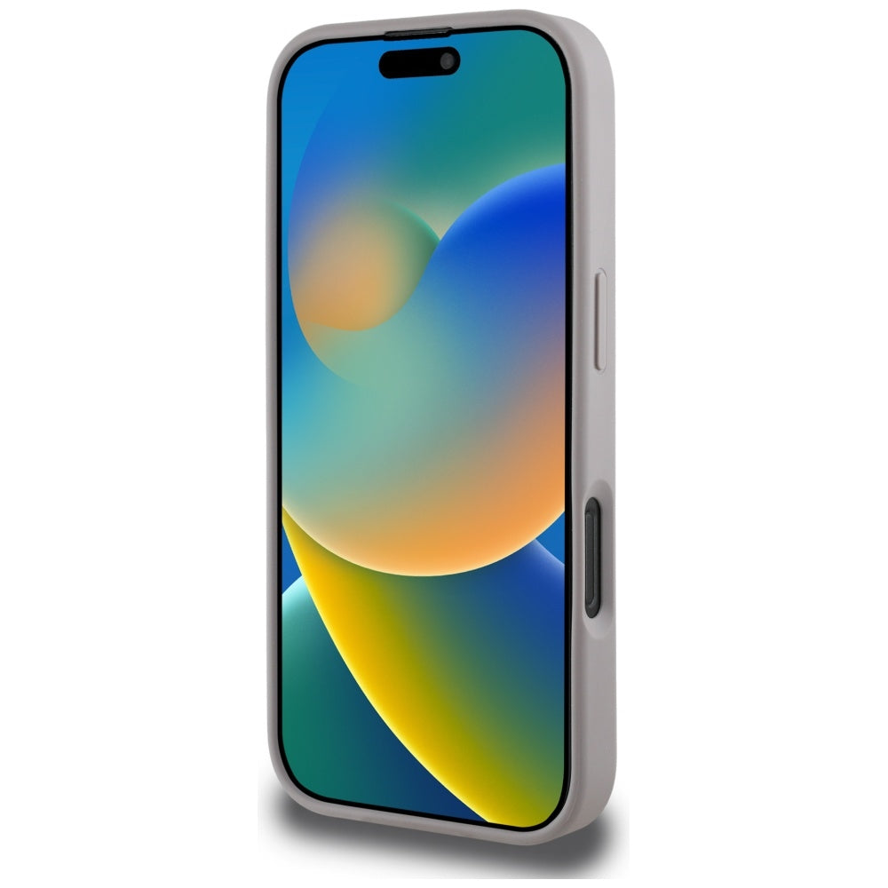 Guess Grained Roses 4G dėklas iPhone 16 Pro Max – violetinis