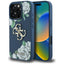 Guess gėlių rašto dėklas iPhone 16 Pro Max – mėlynas