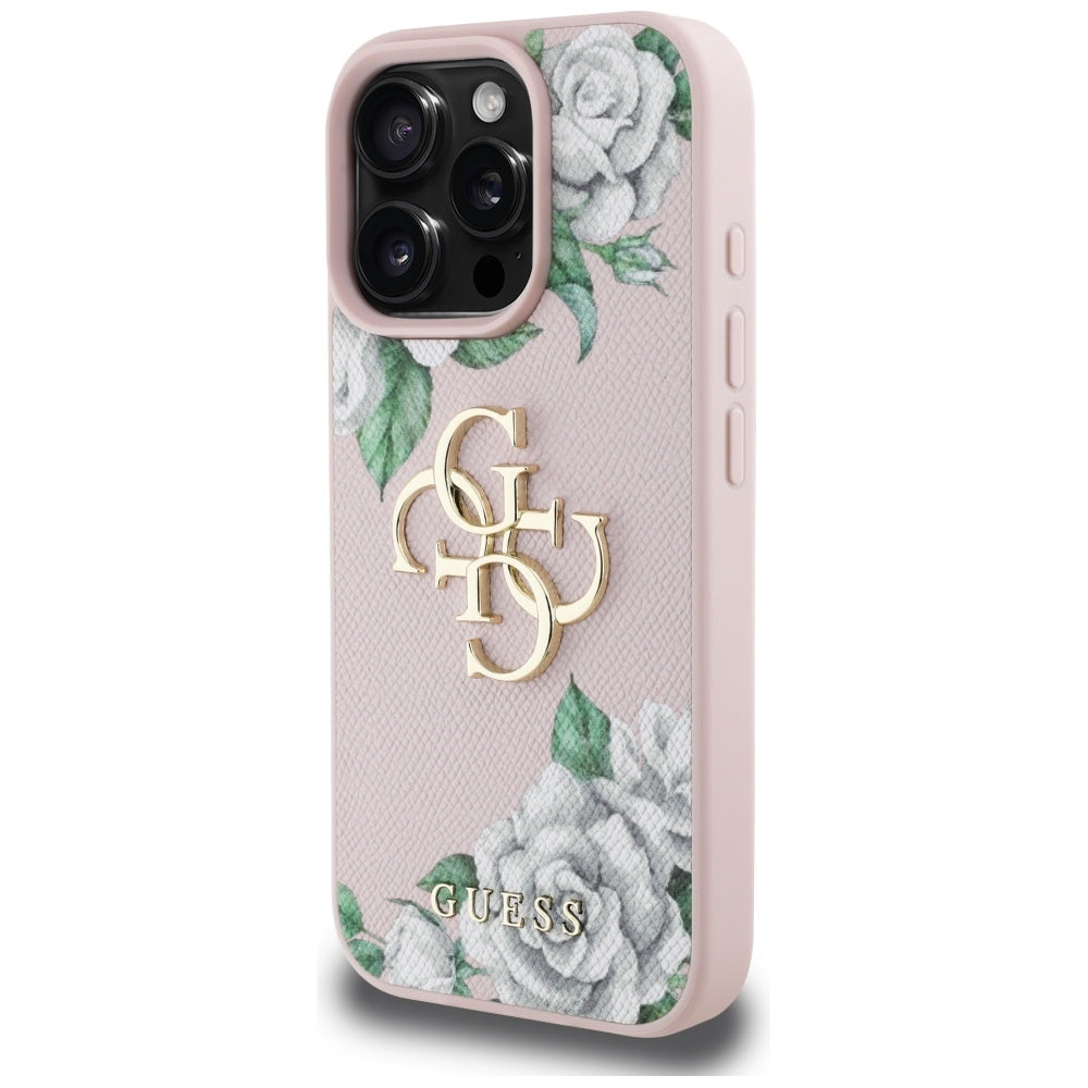 Guess dėklas iPhone 16 Pro Max – rožinis