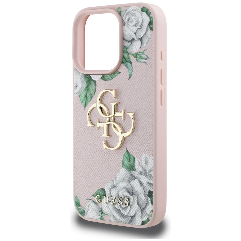 Guess dėklas iPhone 16 Pro Max – rožinis