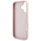 Guess Grained Roses 4G dėklas iPhone 16 – rožinis
