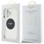 Guess IML MagSafe dėklas iPhone 16 – juodas