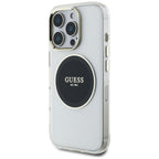 Guess MagSafe dėklas iPhone 16 Pro – juodas -- iPhone 16 Pro