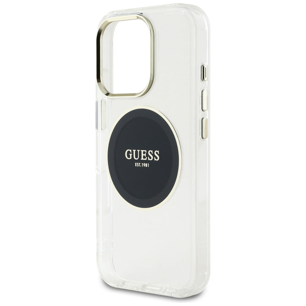 Guess MagSafe dėklas iPhone 16 Pro – juodas -- iPhone 16 Pro
