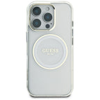 Guess MagSafe dėklas iPhone 16 Pro Max – baltas