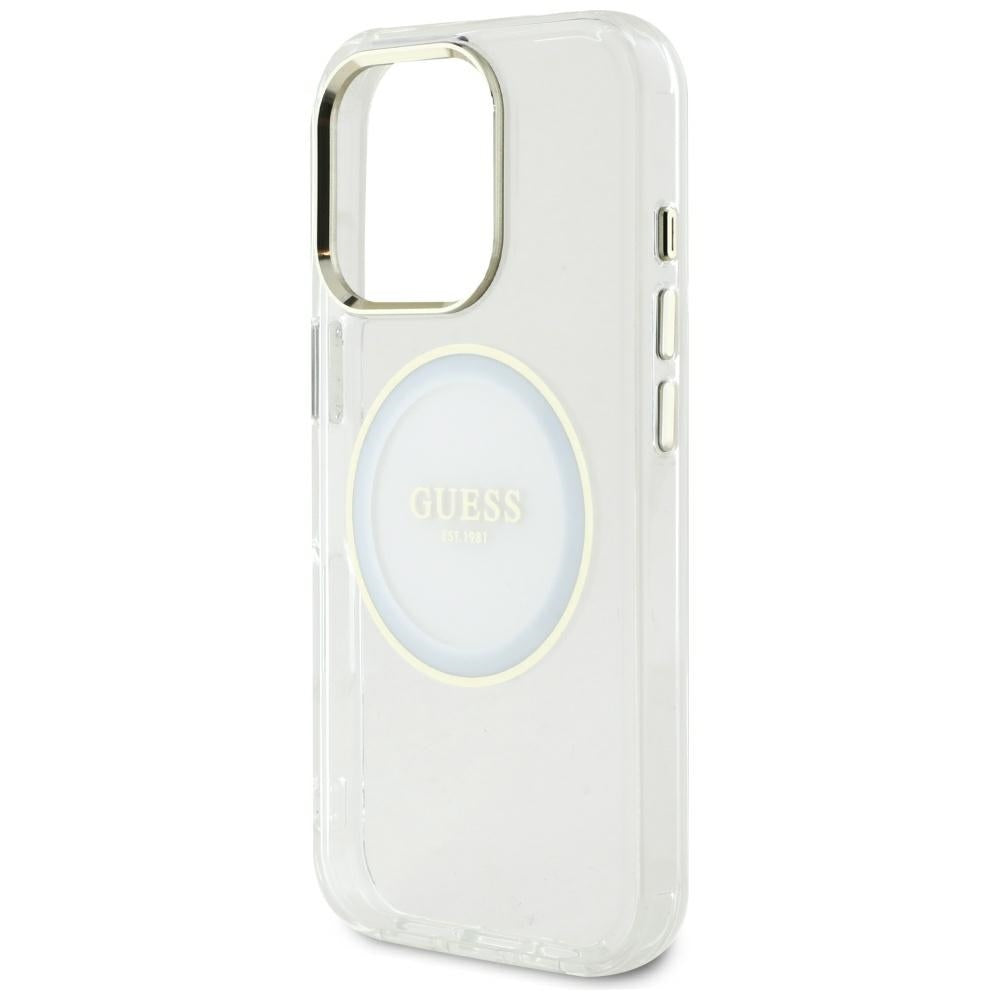 Guess MagSafe dėklas iPhone 16 Pro Max – baltas