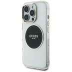 Guess MagSafe dėklas iPhone 16 Pro Max – juodas