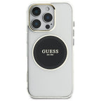 Guess MagSafe dėklas iPhone 16 Pro Max – juodas