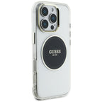 Guess MagSafe dėklas iPhone 16 Pro Max – juodas
