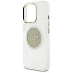 Guess MagSafe dėklas iPhone 16 Pro Max – pilkas