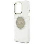 Guess MagSafe dėklas iPhone 16 Pro – pilkas