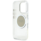 Guess MagSafe dėklas iPhone 16 Pro – pilkas