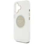Guess MagSafe dėklas iPhone 16 – pilkas