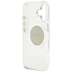 Guess MagSafe dėklas iPhone 16 – pilkas