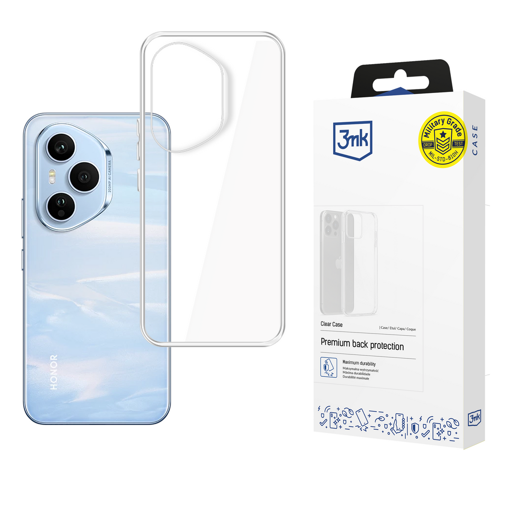 3mk skaidrus dėklas, skirtas Honor 400 Pro - skaidrus -- Honor 400 Pro