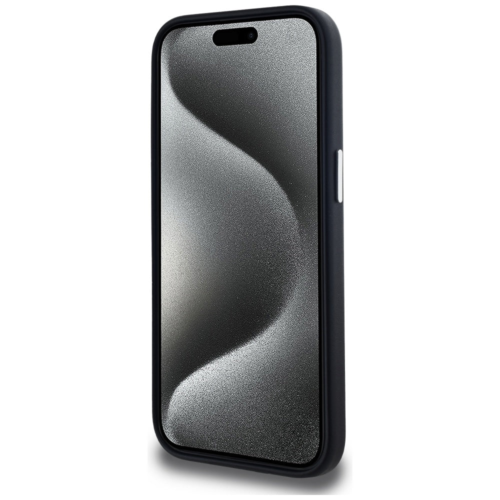 Karl Lagerfeld MagSafe dėklas iPhone 15 – juodas