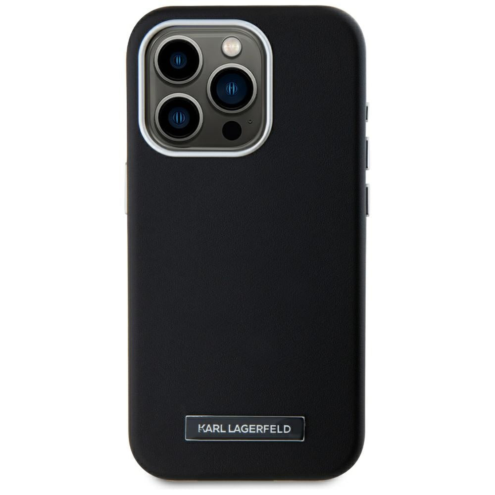 Karl Lagerfeld MagSafe dėklas iPhone 15 Pro – juodas