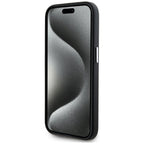 Karl Lagerfeld MagSafe dėklas iPhone 15 Pro – juodas