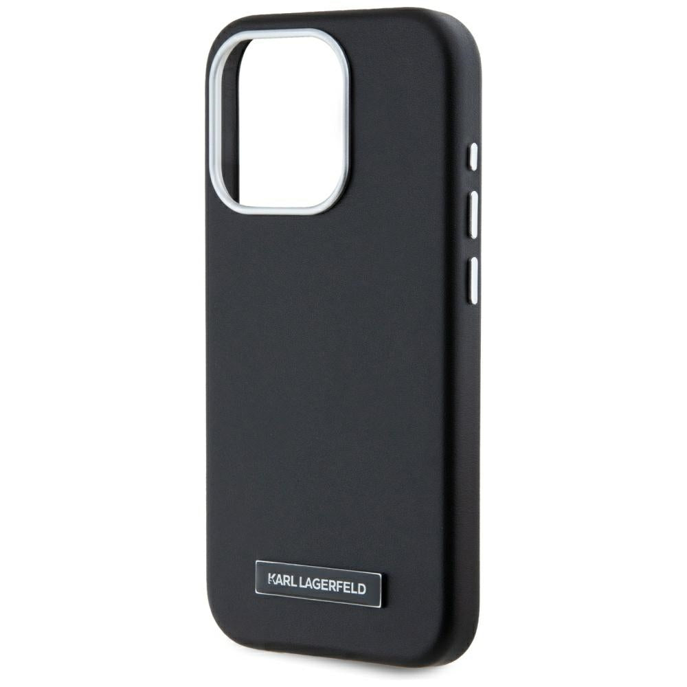 Karl Lagerfeld MagSafe dėklas iPhone 15 Pro – juodas