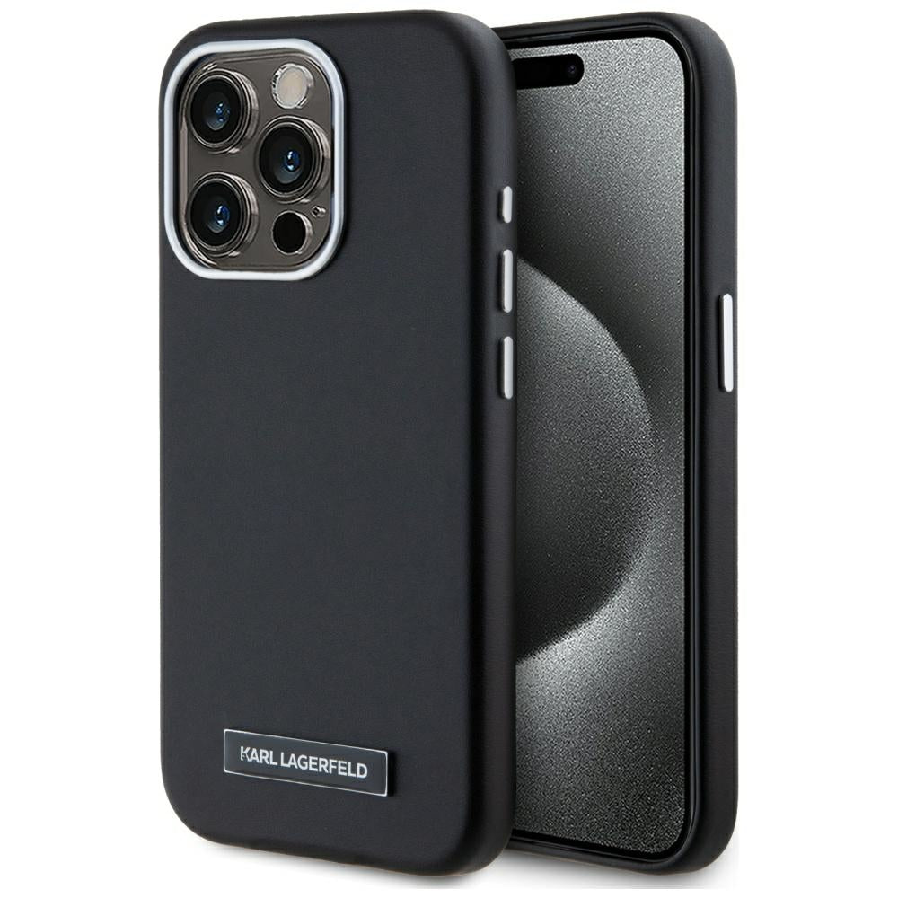 Karl Lagerfeld MagSafe dėklas iPhone 15 Pro Max – juodas