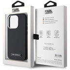 Karl Lagerfeld MagSafe dėklas iPhone 15 Pro Max – juodas