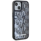 Karl Lagerfeld dėklas iPhone 15 – juodas, blizgučiai -- iPhone 15