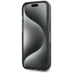 Karl Lagerfeld dėklas iPhone 15 – juodas, blizgučiai -- iPhone 15