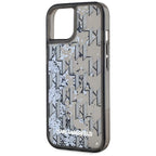 Karl Lagerfeld dėklas iPhone 15 – juodas, blizgučiai -- iPhone 15