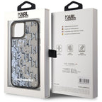 Karl Lagerfeld dėklas iPhone 15 – juodas, blizgučiai -- iPhone 15