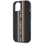 Karl Lagerfeld dėklas iPhone 15 – raudonas su virvele