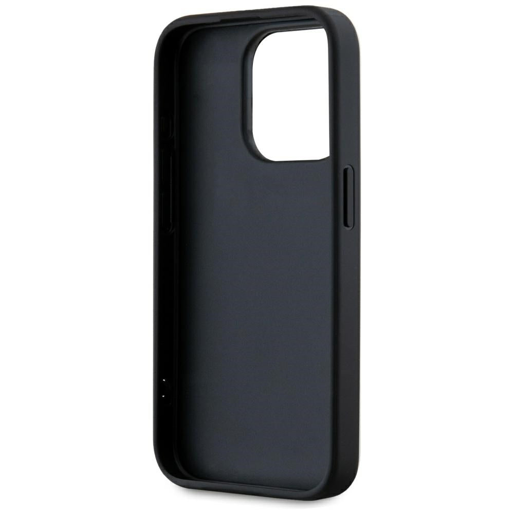 Karl Lagerfeld dėklas iPhone 15 Pro – raudonas su virvute