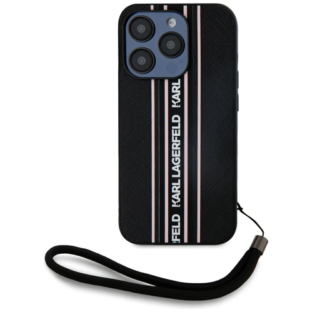 Karl Lagerfeld dėklas iPhone 15 Pro Max – rožinis