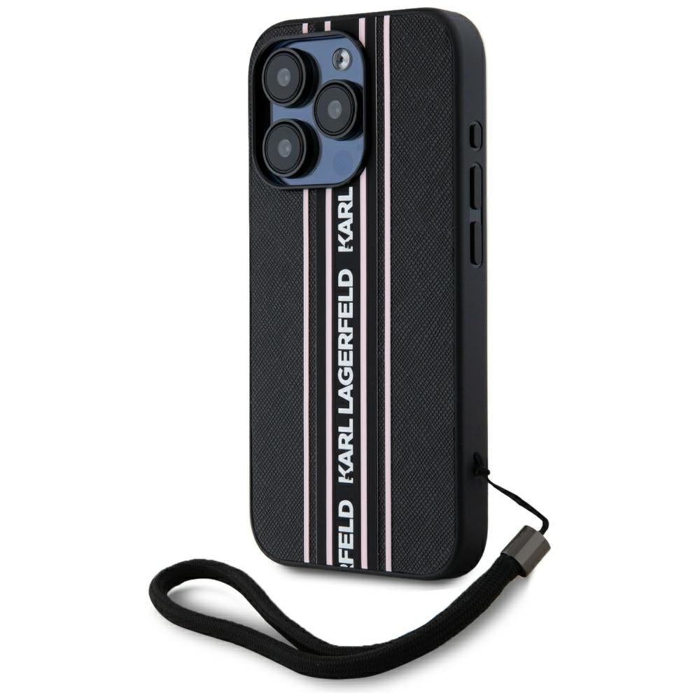 Karl Lagerfeld dėklas iPhone 15 Pro Max – rožinis