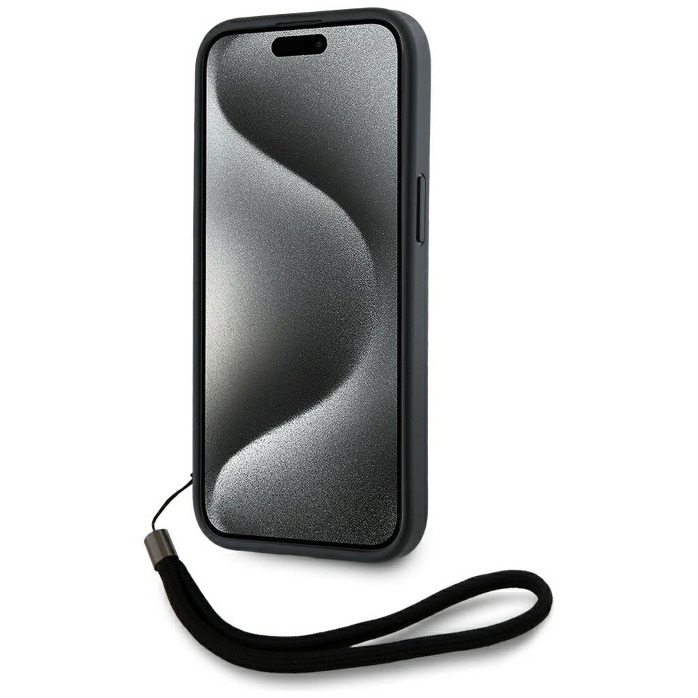 Karl Lagerfeld dėklas iPhone 15 Pro – rožinis
