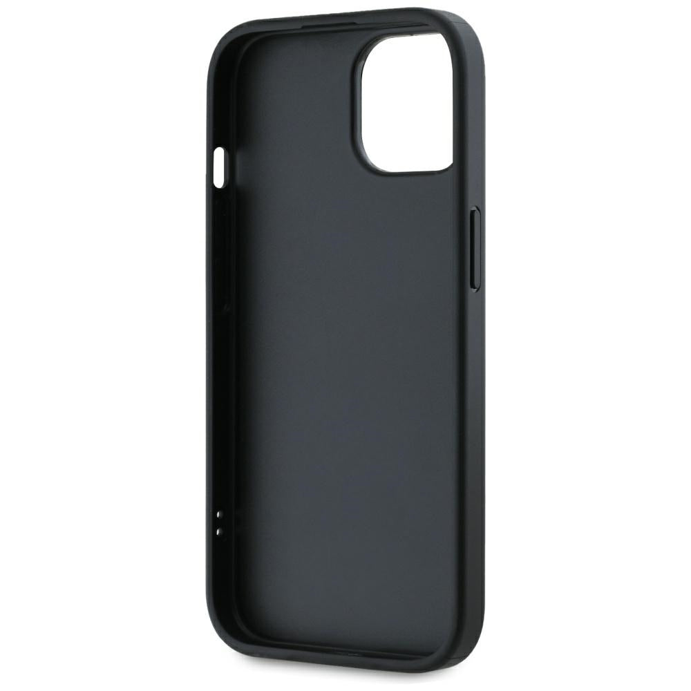Karl Lagerfeld dėklas iPhone 15 – rožinis su virvele
