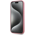 Karl Lagerfeld eko odos dėklas iPhone 15 – rožinis