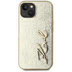 Karl Lagerfeld dėklas iPhone 15 – auksinis
