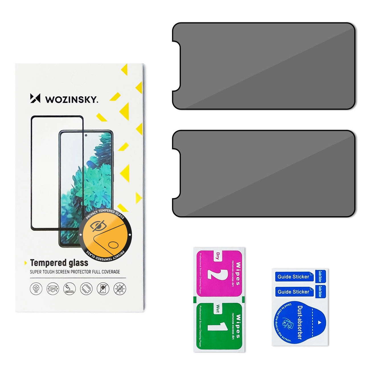 Wozinsky privatumo grūdintas stiklas Redmi Note 14S (2 vnt.)