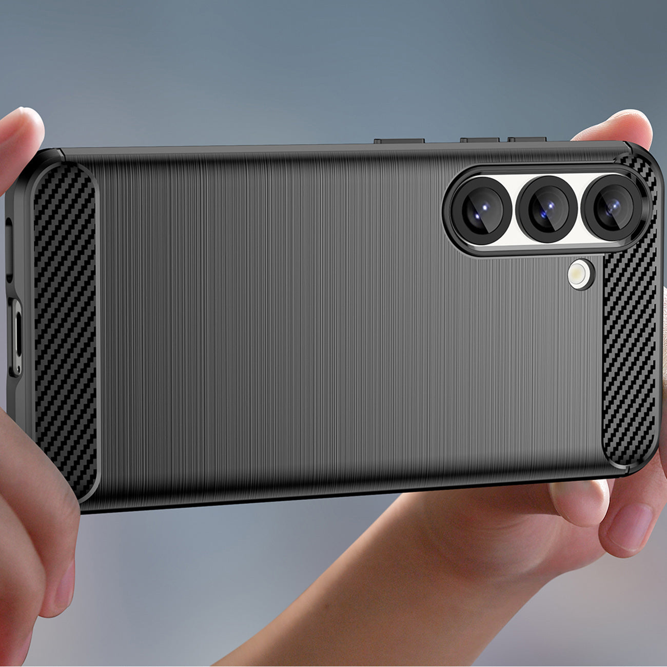 Carbon TPU dėklas Samsung Galaxy F06 5G – juodas -- Samsung Galaxy F06