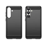 Carbon Case silikoninis dėklas Xiaomi Poco X7 – juodas -- Xiaomi Poco X7