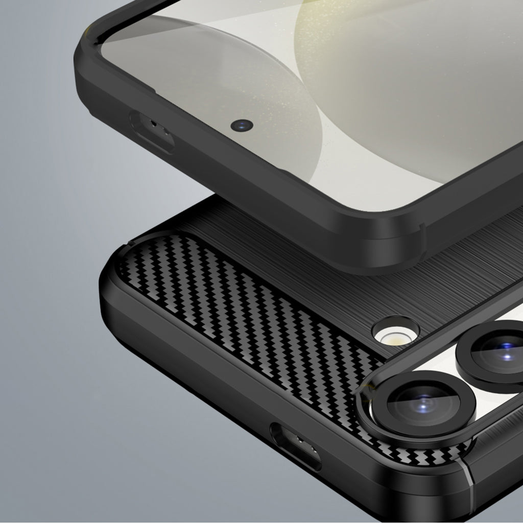 TPU Carbon dėklas Xiaomi Poco X7 Pro / Redmi Turbo 4 – juodas -- Xiaomi Redmi Turbo 4