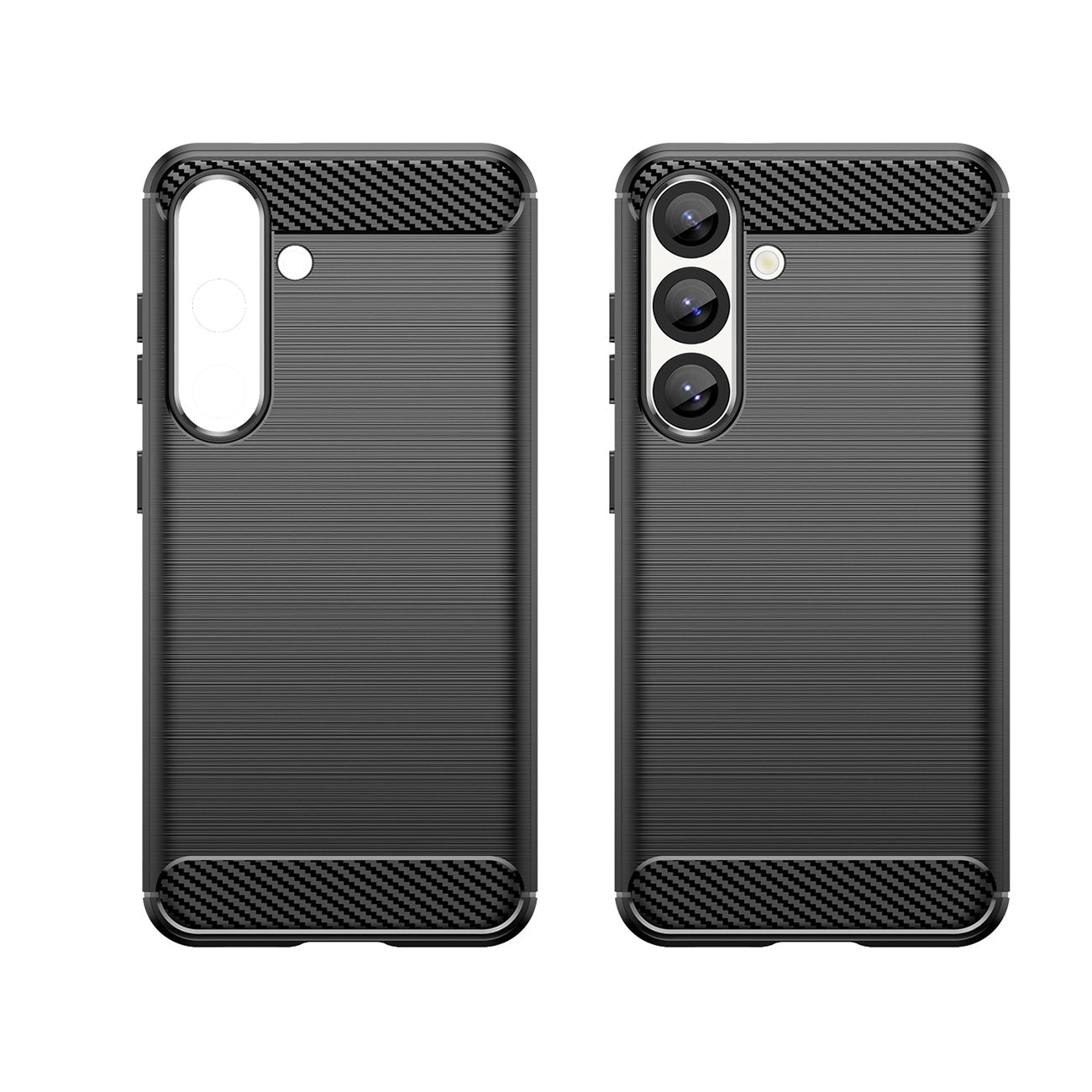 Carbon Case TPU dėklas Xiaomi Poco F7 Pro – juodas -- Xiaomi Poco F7 Pro