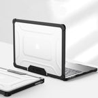Tech-Protect SmartShell Pro dėklas, skirtas MacBook Air 13" 2023-2025 M2 / M3 / M4 - skaidrus ir juodas -- Cell phone...