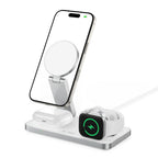 Tech-Protect QI15W-A47 MagSafe 3in1 indukcinis įkroviklis + USB-C laidas - baltas -- Cell phone chargers