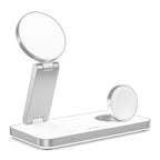 Tech-Protect QI15W-A47 MagSafe 3in1 indukcinis įkroviklis + USB-C laidas - baltas -- Cell phone chargers