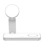 Tech-Protect QI15W-A47 MagSafe 3in1 indukcinis įkroviklis + USB-C laidas - baltas -- Cell phone chargers