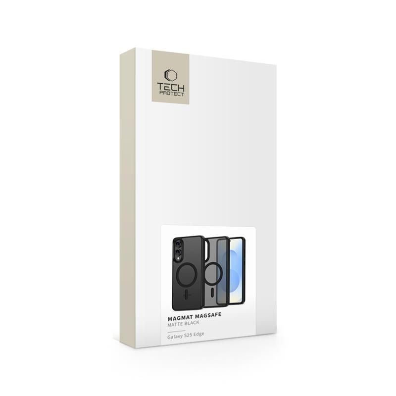 Tech-Protect MagMat MagSafe dėklas S25 Edge – juodas -- Samsung Galaxy S25 Edge